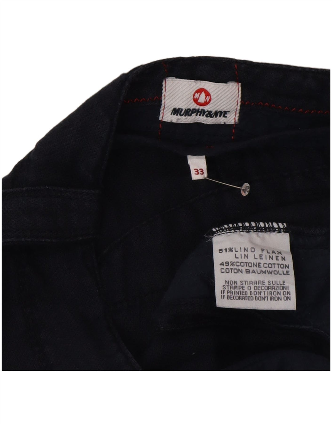 Ανδρικό σορτς chino Murphy & Nye W33 Medium Navy Blue Λινά