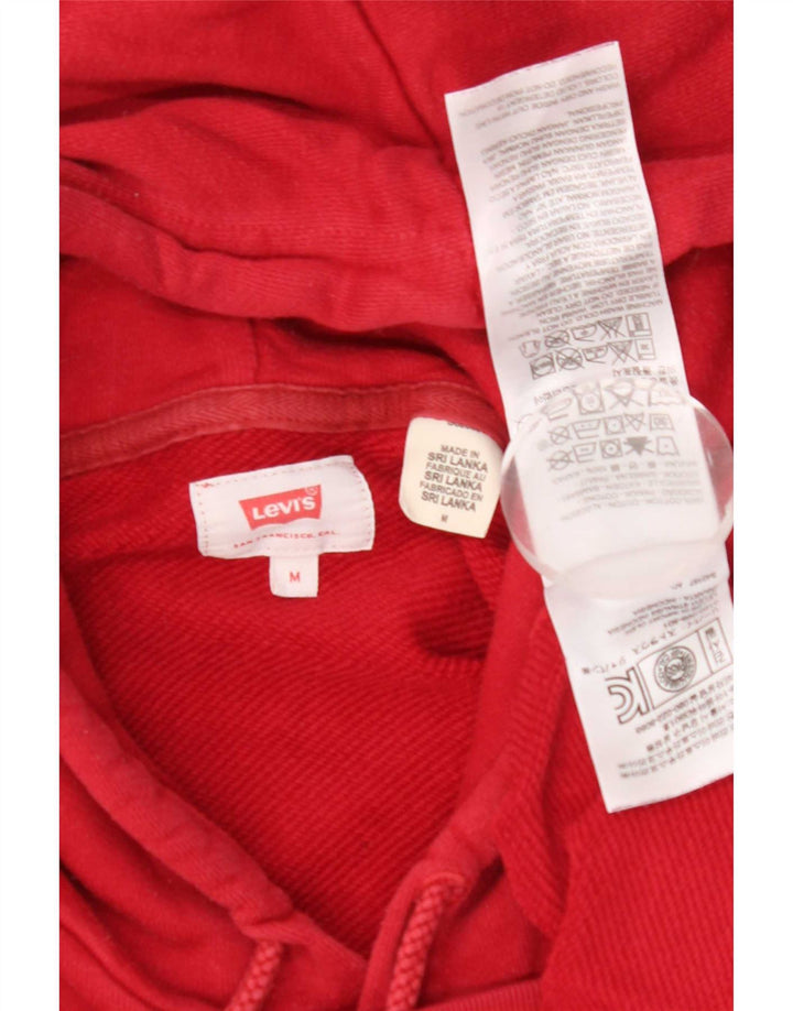 Ανδρικό γραφικό κουκούλα Levi's, μεσαίο κόκκινο βαμβακερό