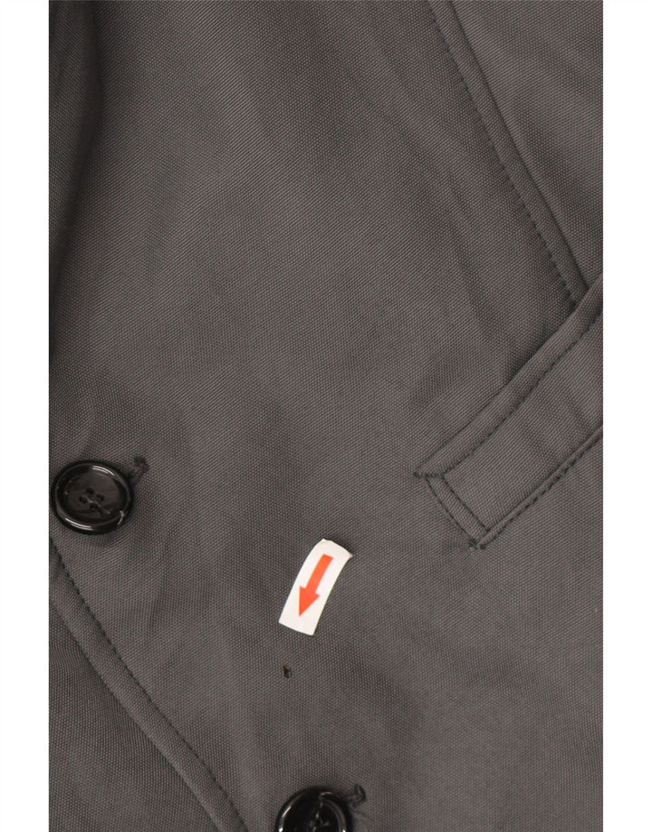 Manuel Ritz Mens Utility Jacket UK 44 2XL Γκρι