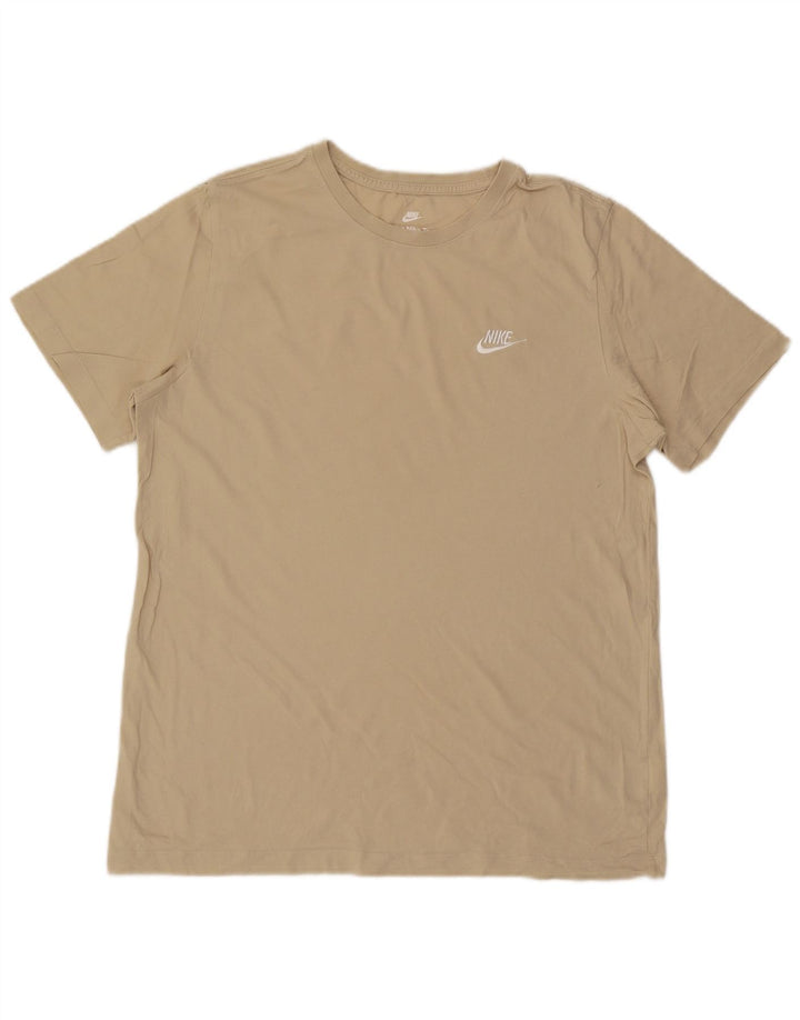 Ανδρικό T-Shirt Nike τοπ μεγάλο μπεζ βαμβακερό