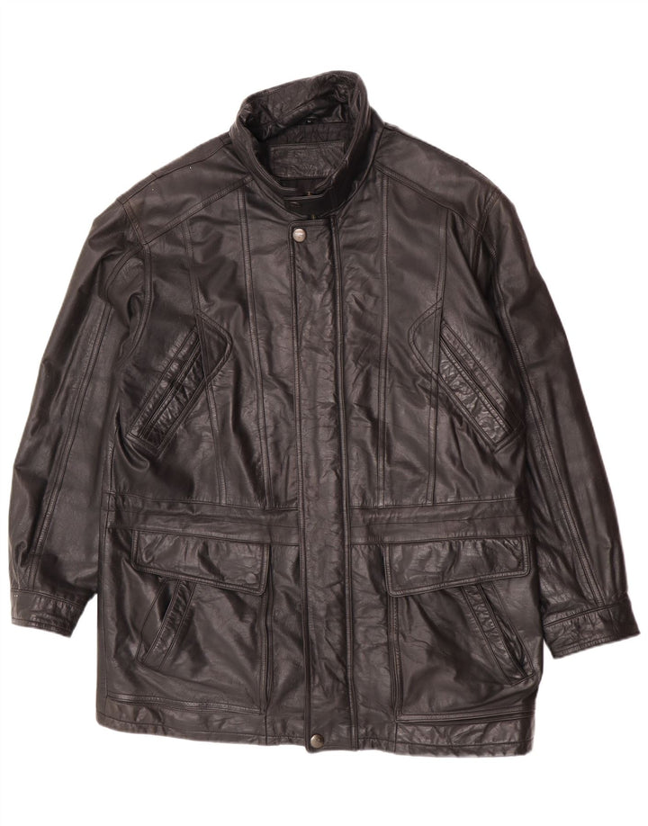 WESTBURY Ανδρικό Δερμάτινο Μπουφάν IT 52 XL Μαύρο Δερμάτινο