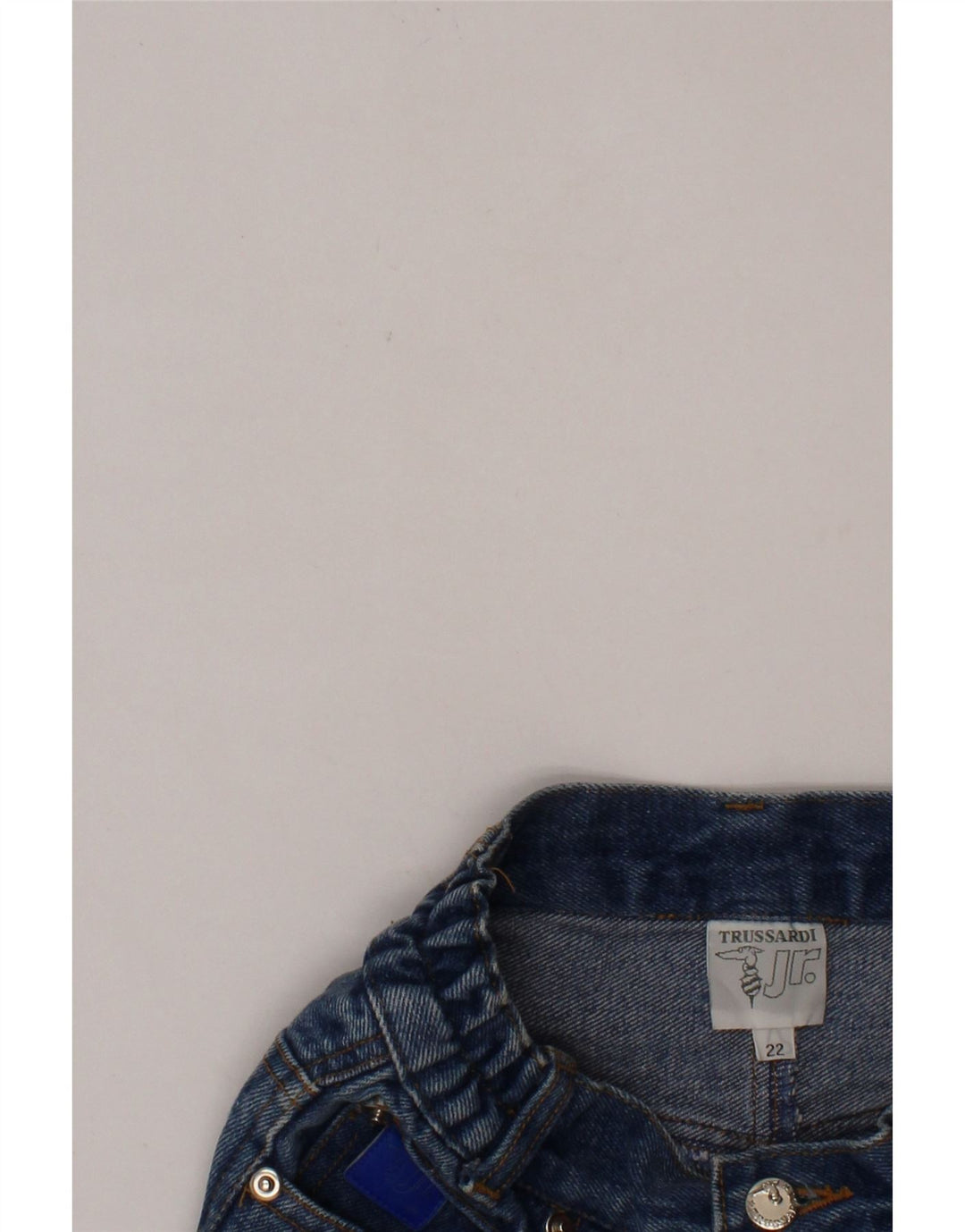 TRUSSARDI Boys Denim Shorts 3-4 Years W22  Blue Cotton