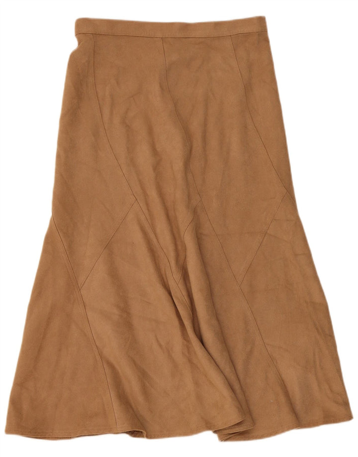 Marks & Spencer Γυναικεία φούστα σε γραμμή Α UK 12 Medium W32 Beige Polyester