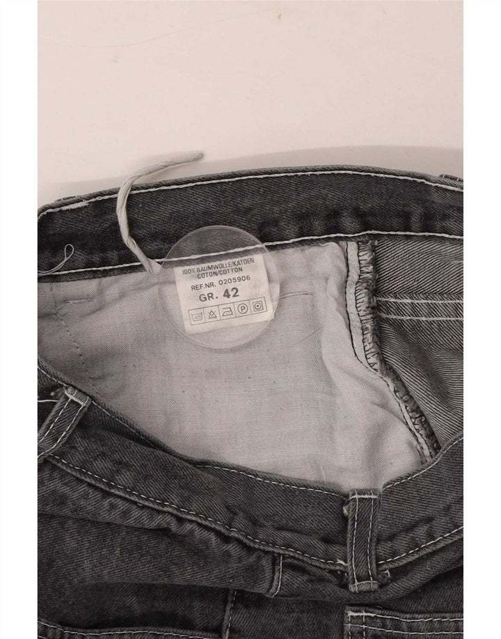 Vintage Γυναικεία Τζιν Φούστα IT 42 Medium W28 Γκρι Βαμβακερή