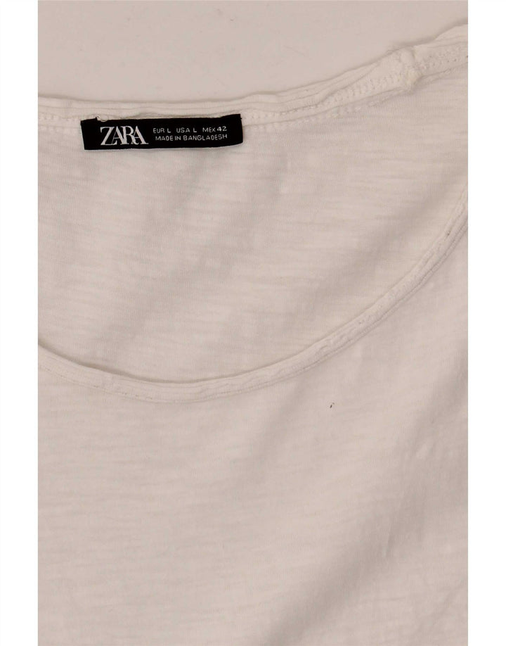 Zara ανδρικό γιλέκο τοπ μεγάλο λευκό