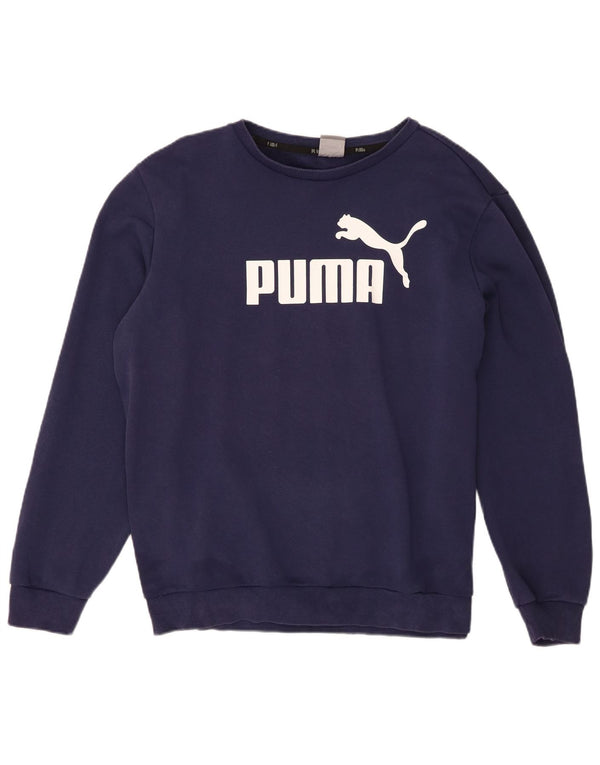 Ανδρικό γραφικό φούτερ Puma Jumper Μεγάλο Ναυτικό Βαμβακερό