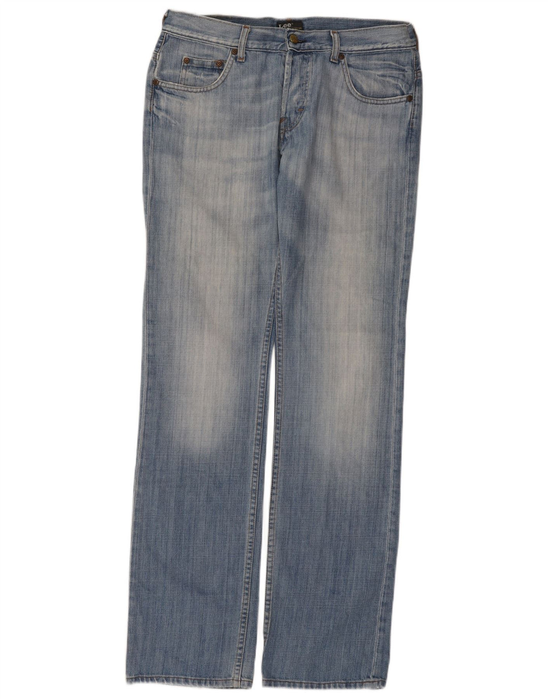 Lee Mens Knox Straight Jeans W33 L34 Μπλε βαμβακερό