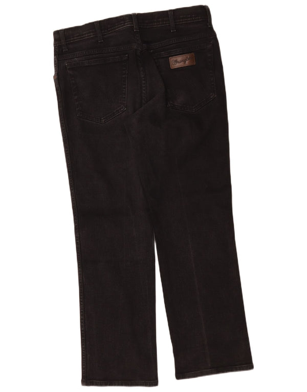 Ανδρικό τζιν Texas Straight Wrangler W35 L30 μαύρο βαμβακερό