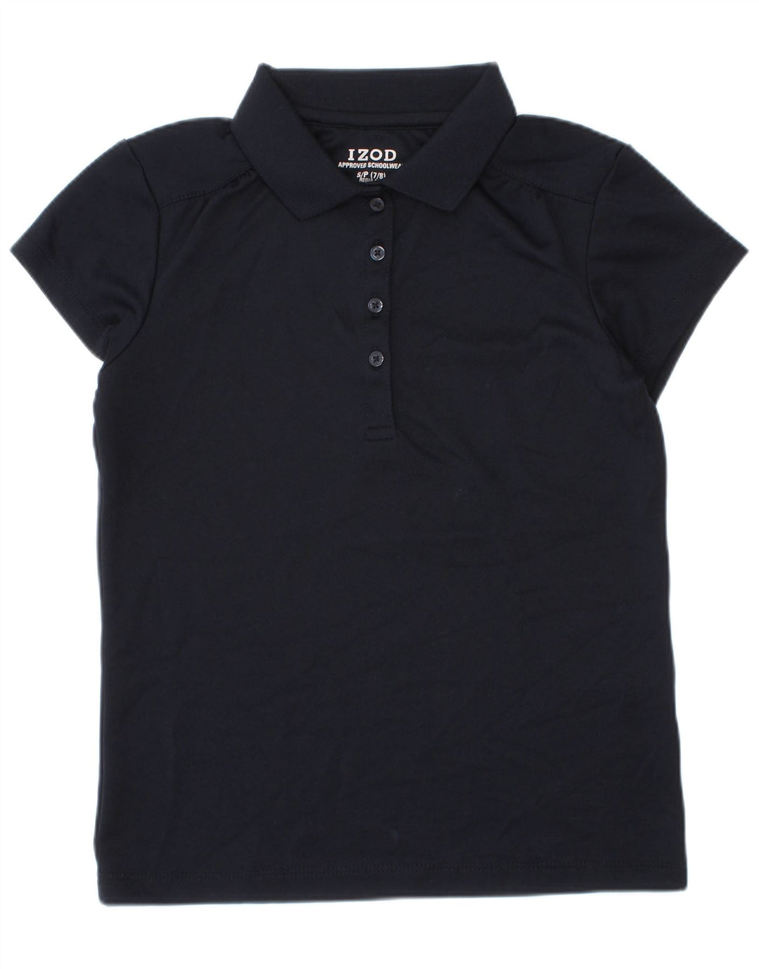 Izod Girls κανονική μπλούζα πόλο 7-8 ετών Small Navy Blue Polyester