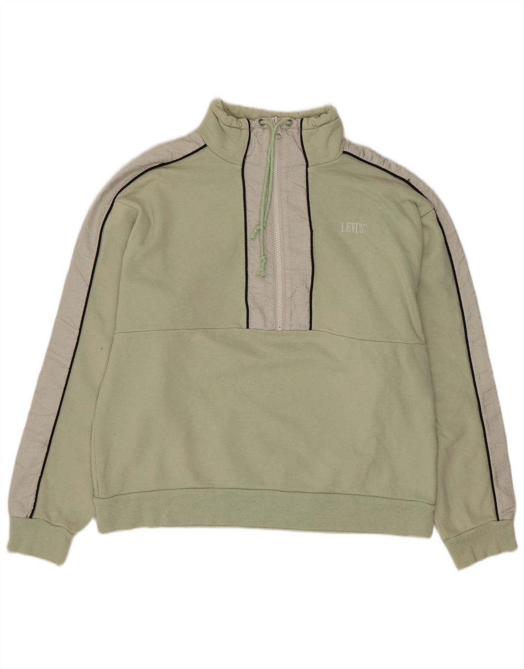 Γυναικείο φούτερ Levi's με φερμουάρ Jumper UK 14 Medium Green Colourblock