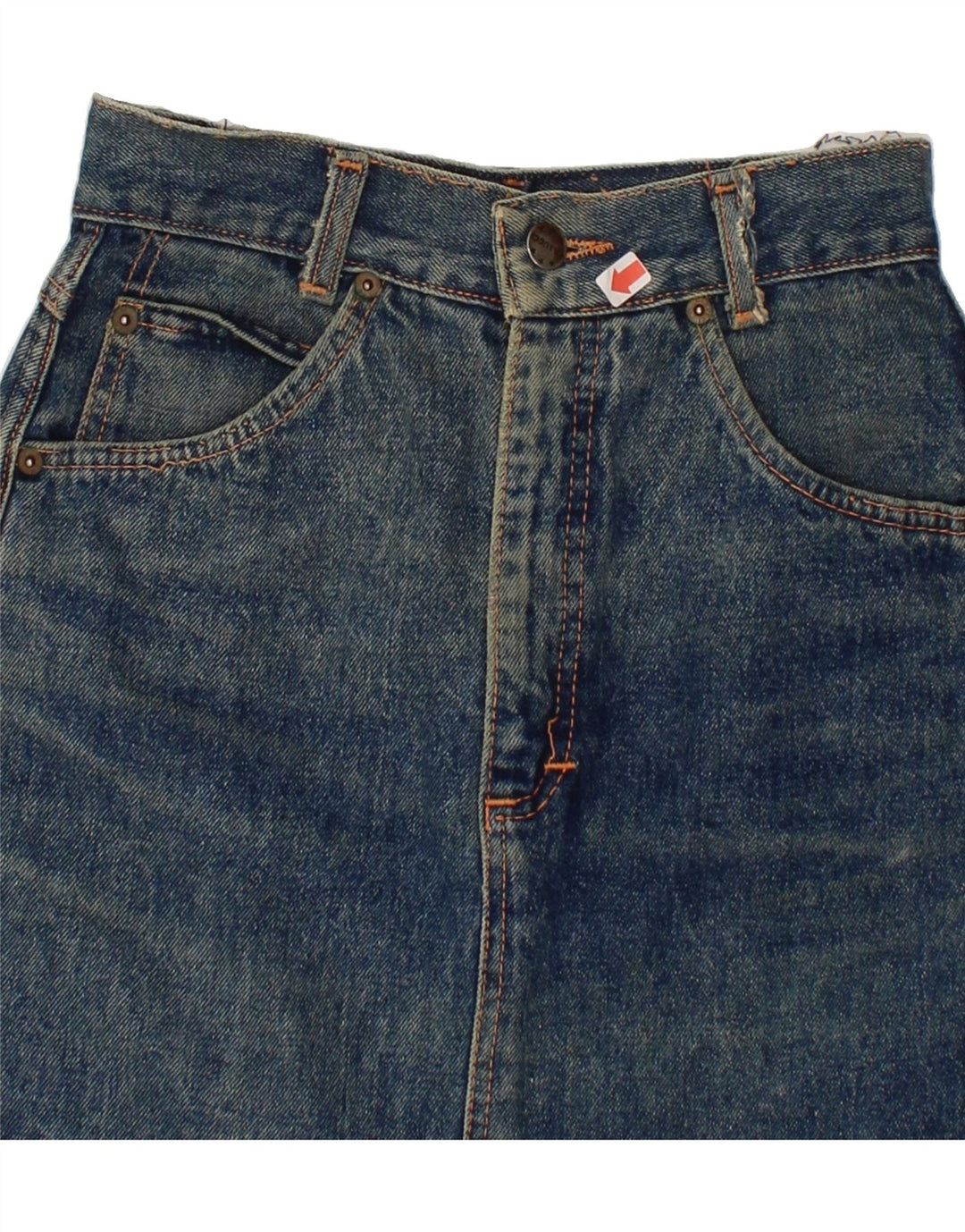 CASUCCI Womens Denim Skirt W24 XS Blue Vintage Casucci and Second-Hand Casucci from Messina Hembry 