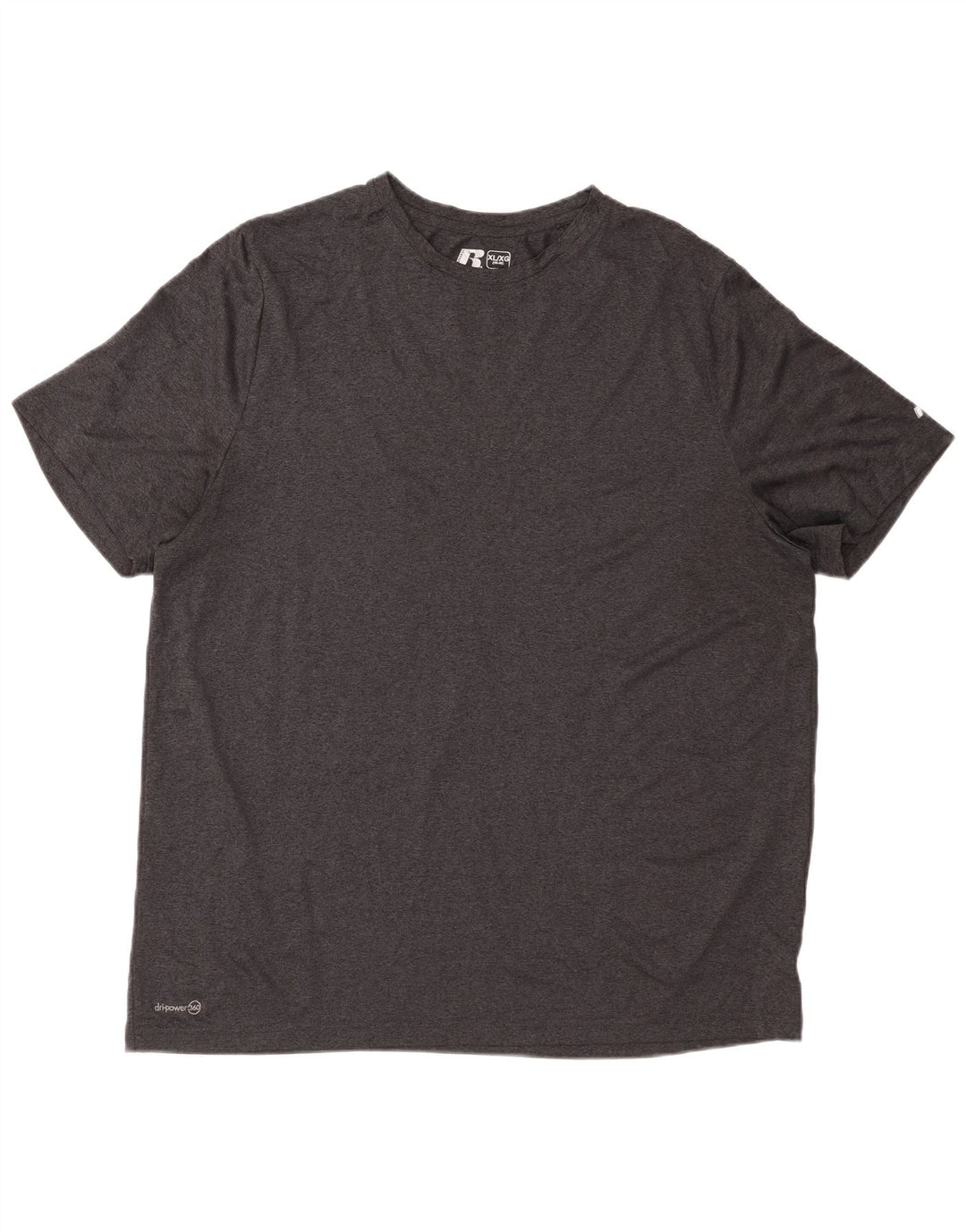 RUSSELL ATHLETIC Ανδρικό T-Shirt Dri-Power Top UK 46/48 XL Γκρι Πολυεστέρας