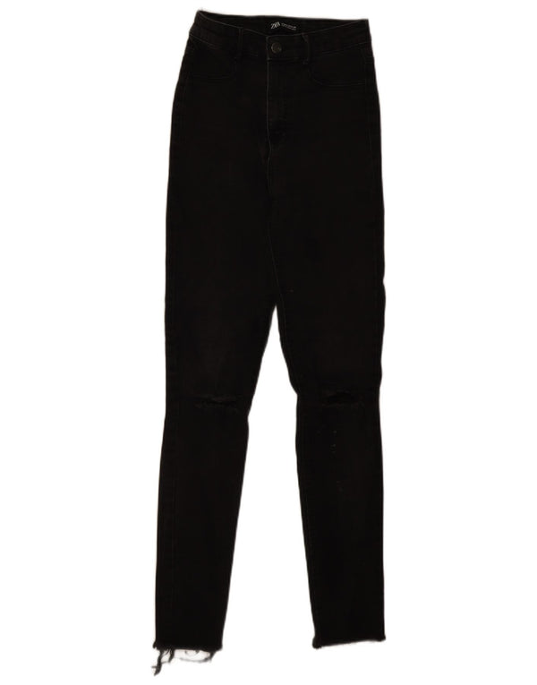 Zara Γυναικεία στενόχωρα τζιν EU 34 2XS W24 L28 Μαύρο