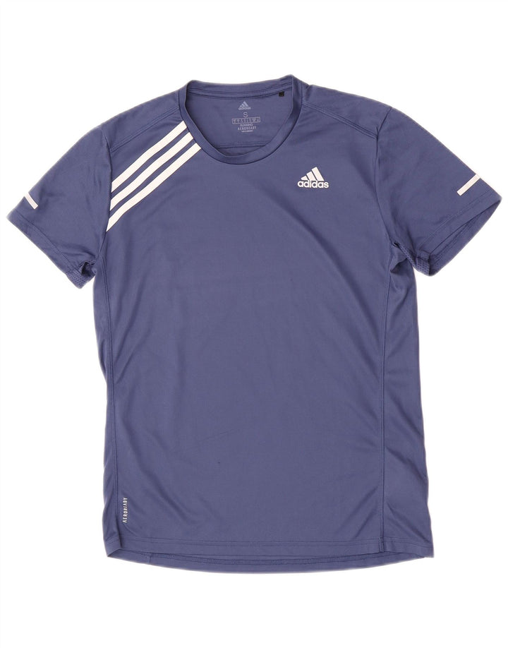 Adidas Ανδρικό T-Shirt Aeroready Top Small Navy Blue Polyester