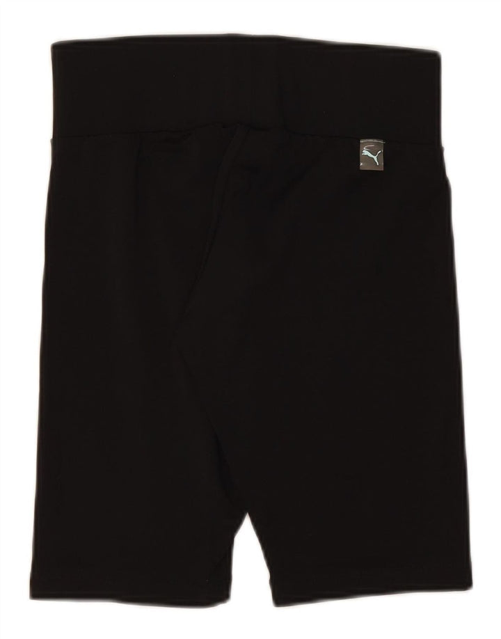 PUMA Womens Sport Shorts UK 8 Small  Black Polyester