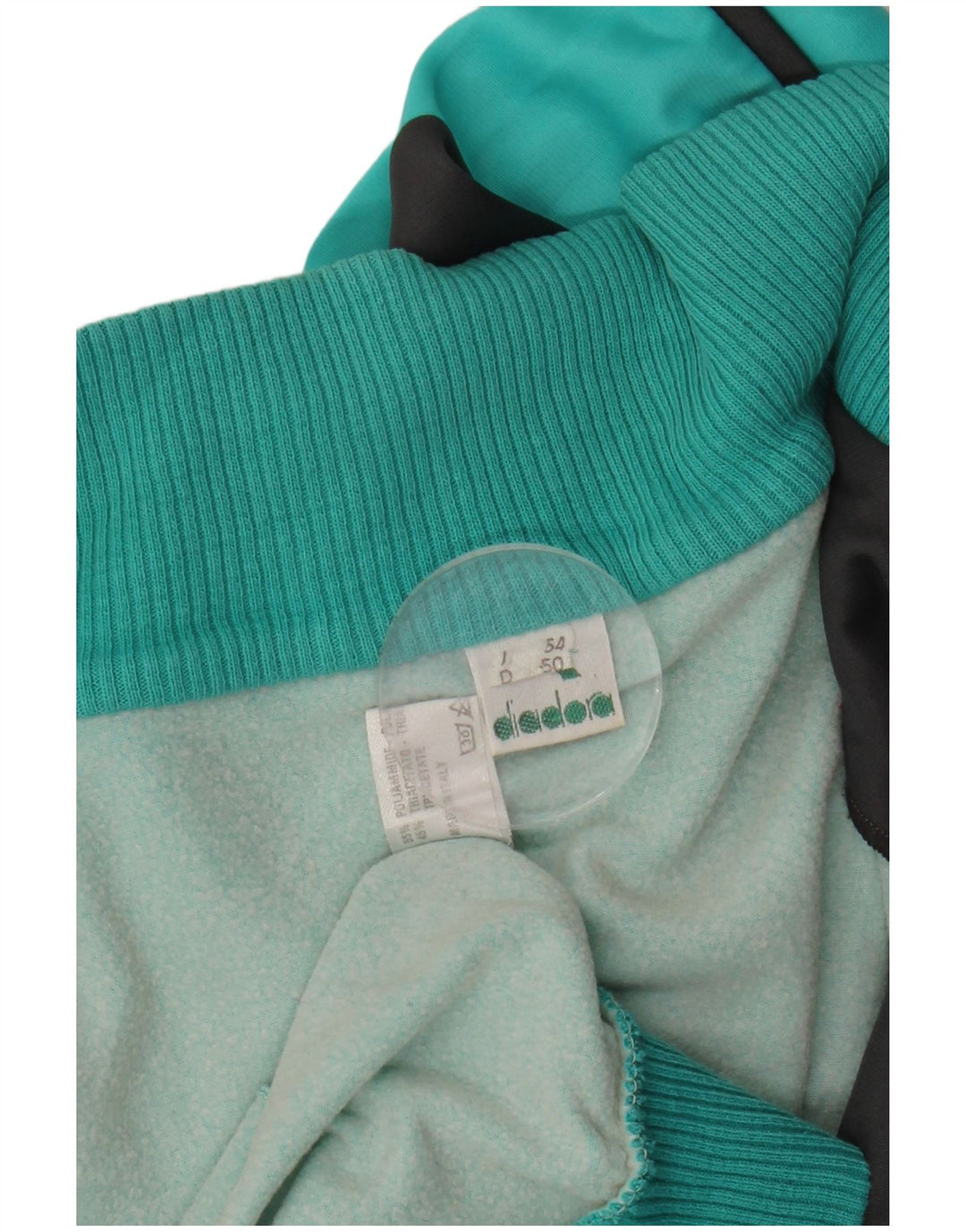 Ανδρική φόρμα DIADORA Top Jacket IT 54 XL Turquoise Colourblock