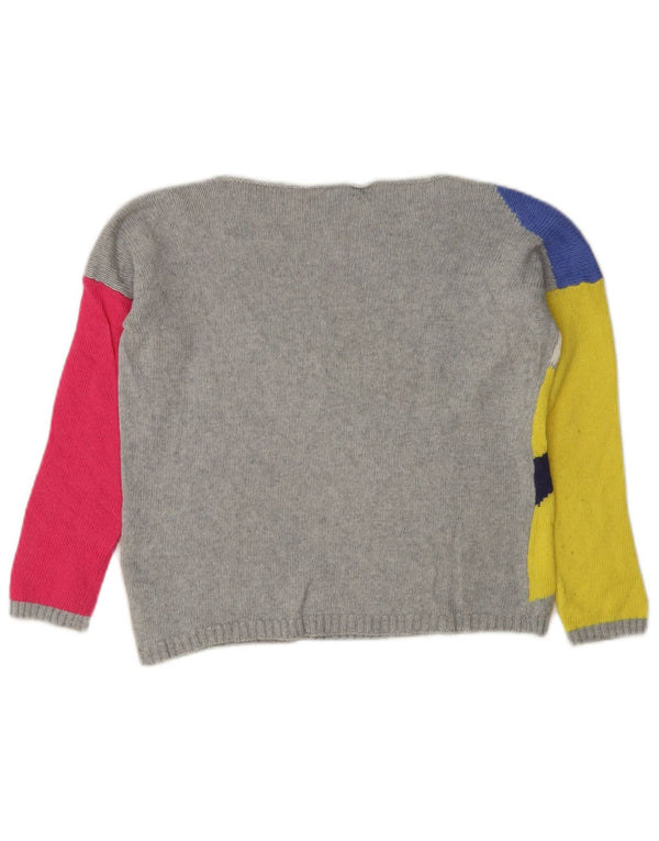Benetton Girls Boat Neck Jumper πουλόβερ 7-8 ετών Μικρό πολύχρωμο
