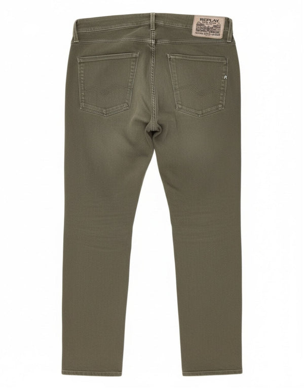 Replay Γυναικείο Anbass Slim Jeans W31 L29 Χακί βαμβακερό