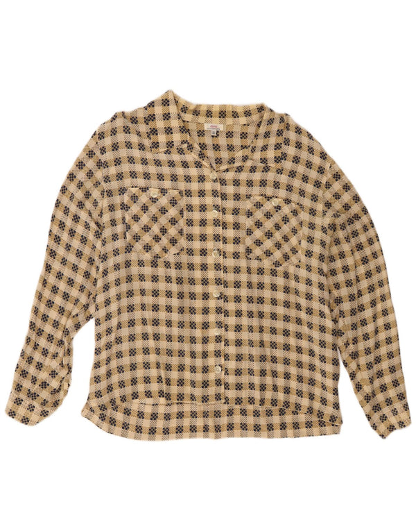 cherie Γυναικείο Πουκάμισο IT 52/54 2XL Beige Check Silk