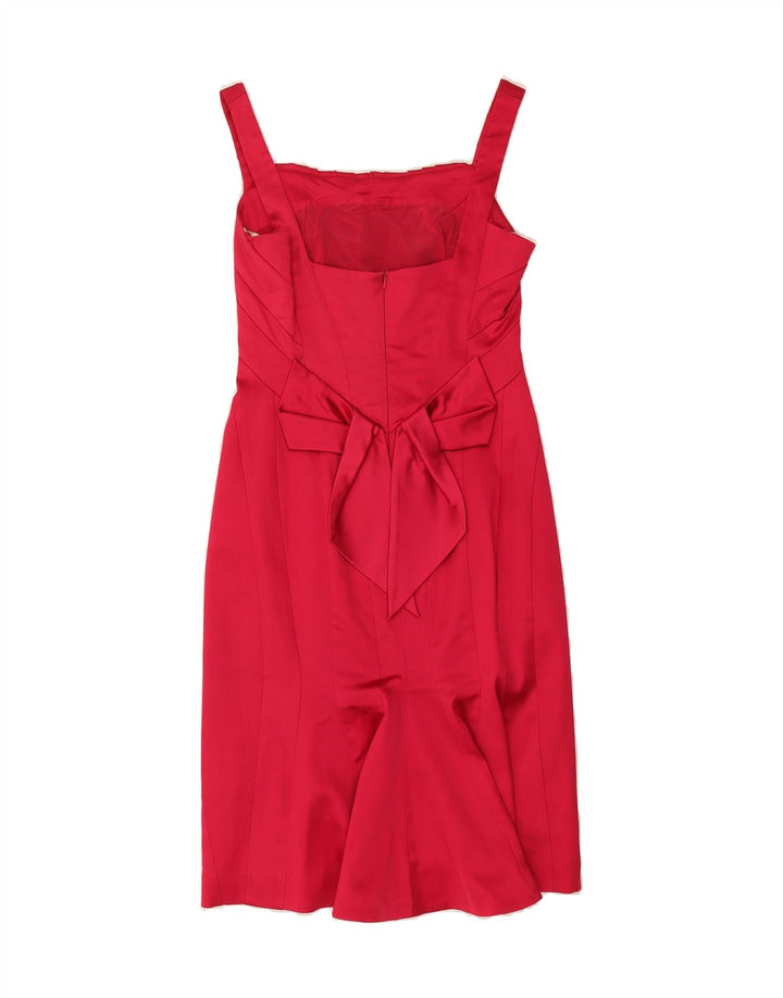 KAREN MILLEN Womens Sheath Dress UK 12 Medium  Pink Polyamide Vintage Karen Millen and Second-Hand Karen Millen from Messina Hembry 