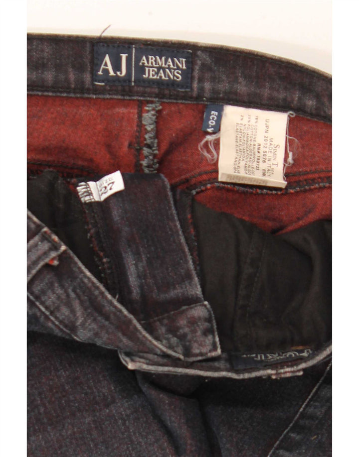 Armani Γυναικείο Slim Jeans W27 L32 Μαύρο βαμβακερό