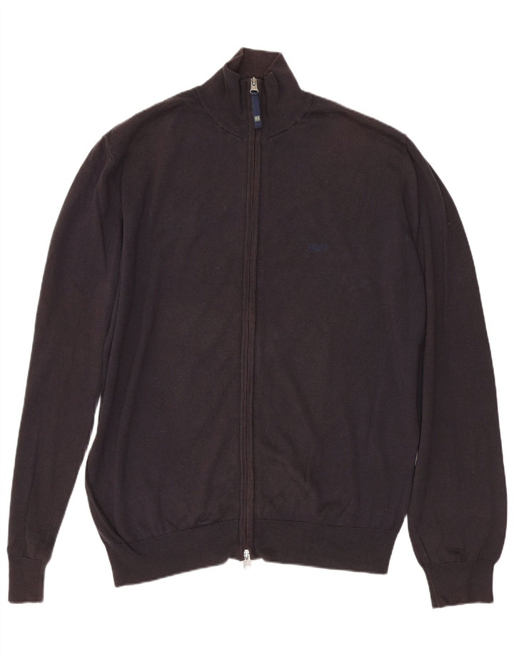 Ανδρικό πουλόβερ ζακέτα ARMANI JEANS Μεσαίο ναυτικό μπλε βαμβακερό