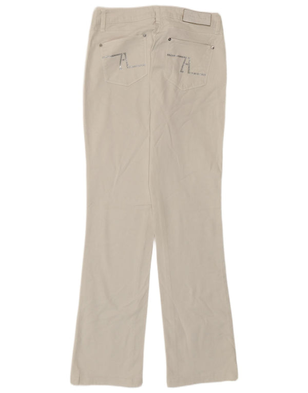 Zara Γυναικείο ίσιο τζιν EU 40 Medium W30 L30 Λευκό βαμβακερό