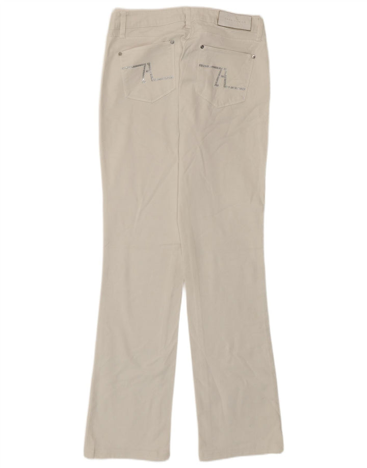 Zara Γυναικείο ίσιο τζιν EU 40 Medium W30 L30 Λευκό βαμβακερό