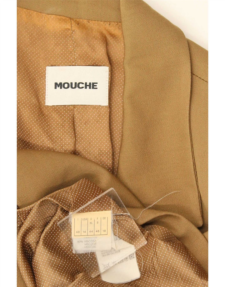 Mouche γυναικείο σακάκι με διπλό στήθος UK 18 XL Χακί