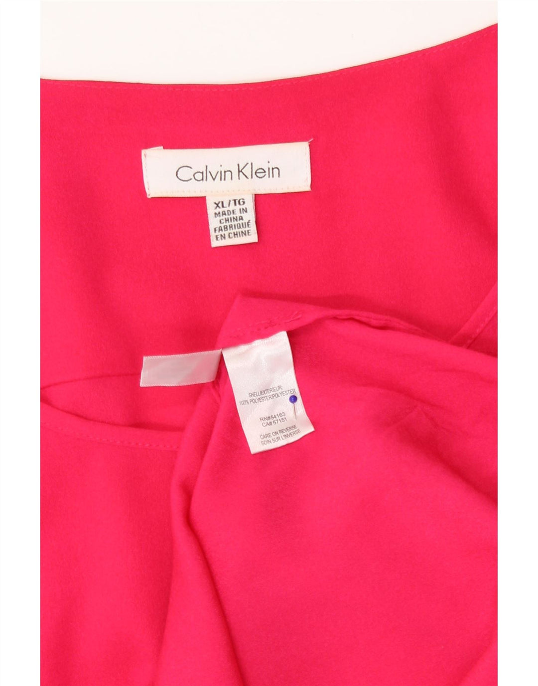 Γυναικεία μακρυμάνικη μπλούζα Calvin Klein Top UK 18 XL Ροζ Πολυεστέρας