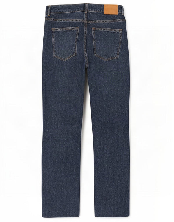 Zara Γυναικείο Straight Jeans EU 38 Small W28 L28 Blue Spotted