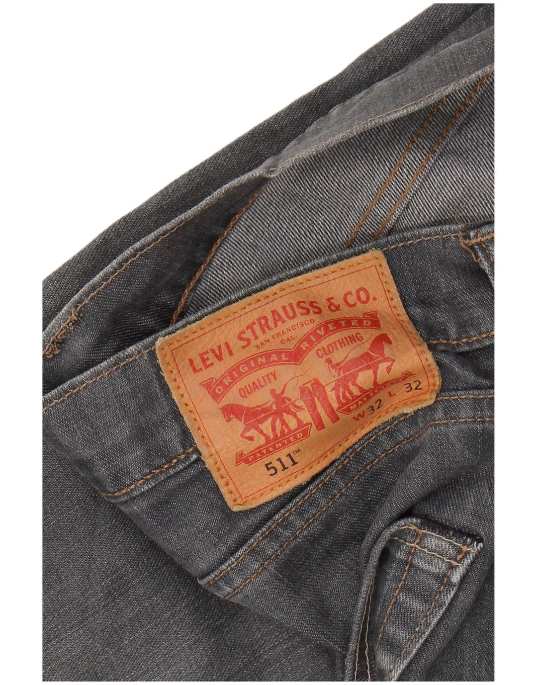 LEVI'S Ανδρικό 511 Slim Jeans W32 L32 Γκρι βαμβακερό