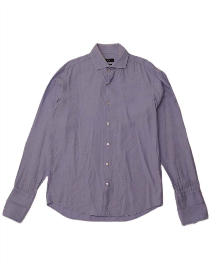 Ανδρικό πουκάμισο Hugo Boss Regular Fit, μέγεθος 39 15 1/2 Medium Blue