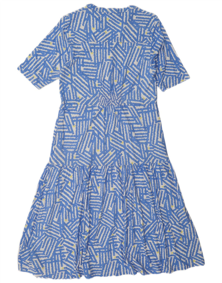 White Stuff Γυναικείο φόρεμα UK 12 Medium Blue Geometric Modal