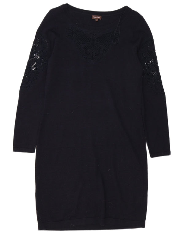 Φόρεμα Phase Eight Γυναικείο μακρυμάνικο φόρεμα UK 12 Medium Navy Blue Floral