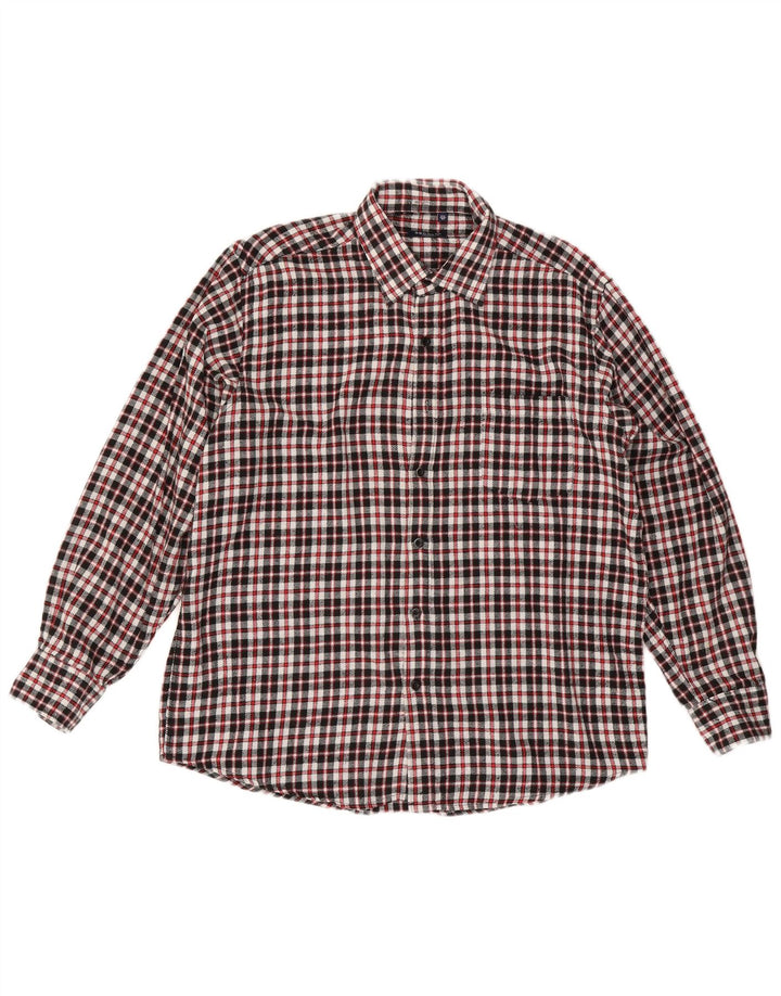 Ανδρικό φανελένιο πουκάμισο Vintage 17 1/2 44 XL Red Check