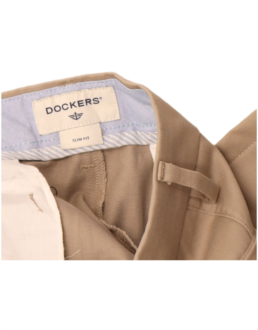 DOCKERS Ανδρικό παντελόνι Chino Slim Fit W32 L30 Μπεζ βαμβακερό
