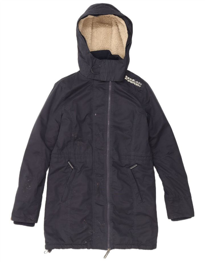 Superdry Ανδρικό μπουφάν Sherpa Parka με κουκούλα UK 38 Medium Navy Blue Polyester