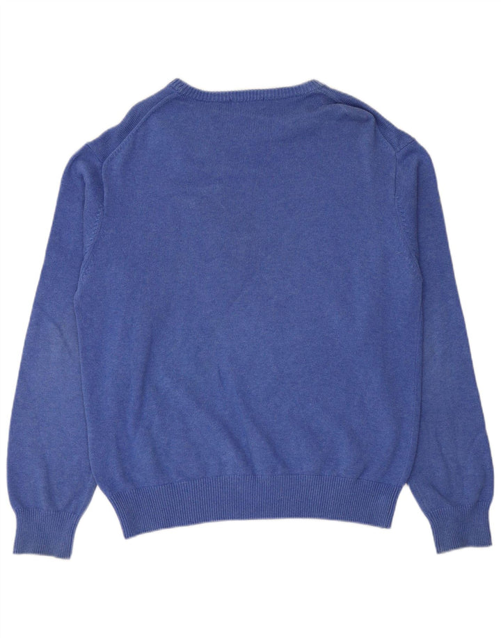 Ανδρικό πουλόβερ Gant Boat Neck Jumper Μεγάλο Μπλε Βαμβακερό