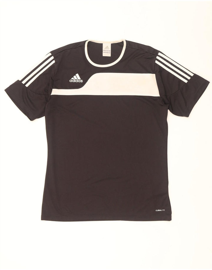 Ανδρικό T-Shirt Climalite Adidas Top Medium Black Colourblock Πολυεστέρας