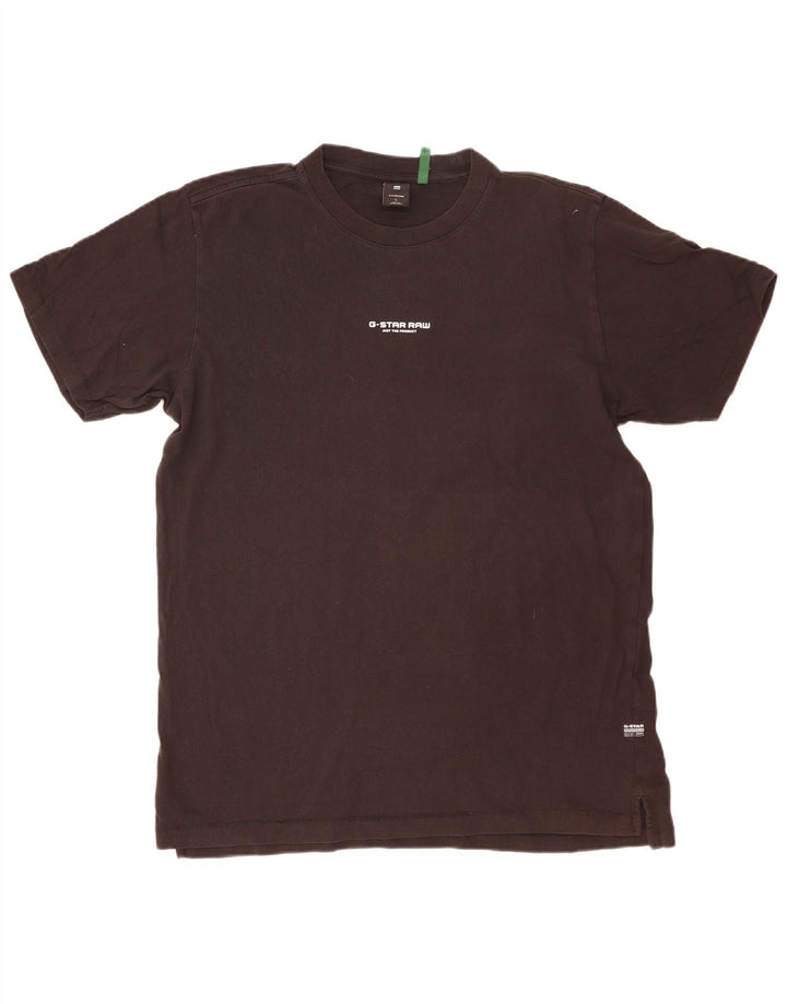Ανδρικό T-Shirt G-Star Top μεγάλο μαύρο βαμβακερό