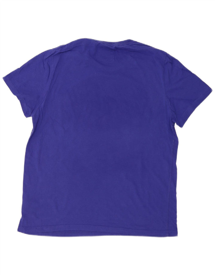 Superdry Ανδρικό γραφικό T-Shirt Top 2XL Μπλε βαμβακερό