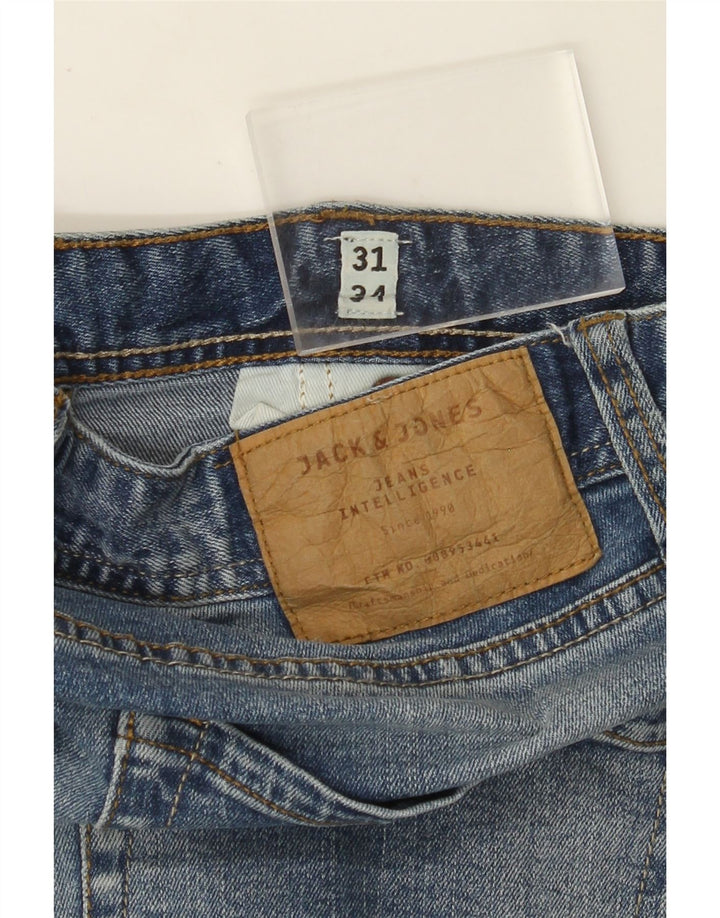 JACK & JONES Ανδρικό Tim Slim Jeans W31 L31 Μπλε βαμβακερό