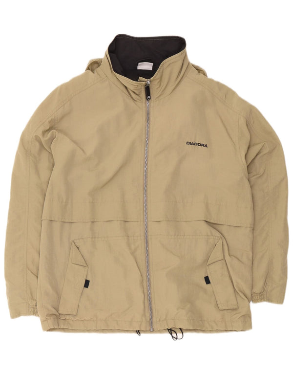 Ανδρικό μπουφάν βροχής με κουκούλα Diadora 36 Small Khaki Sports