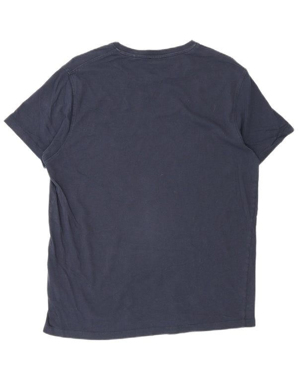 Πόλο Ασν. Ανδρικό T-Shirt Top Medium Navy Blue από βαμβάκι