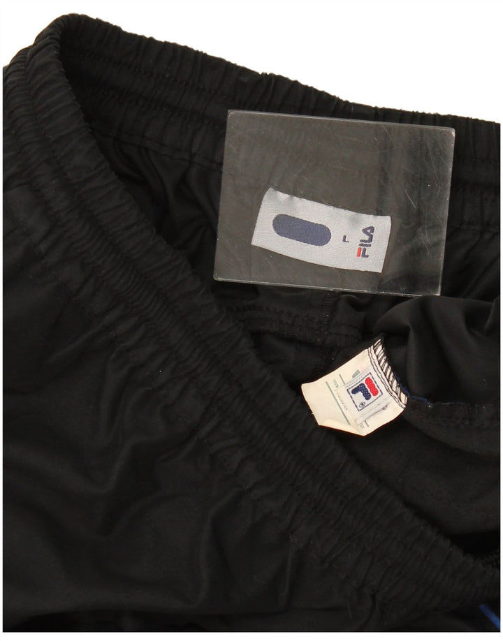 Fila Γυναικεία φόρμα Capri Παντελόνι UK 14 Large Μαύρο Πολυεστέρας