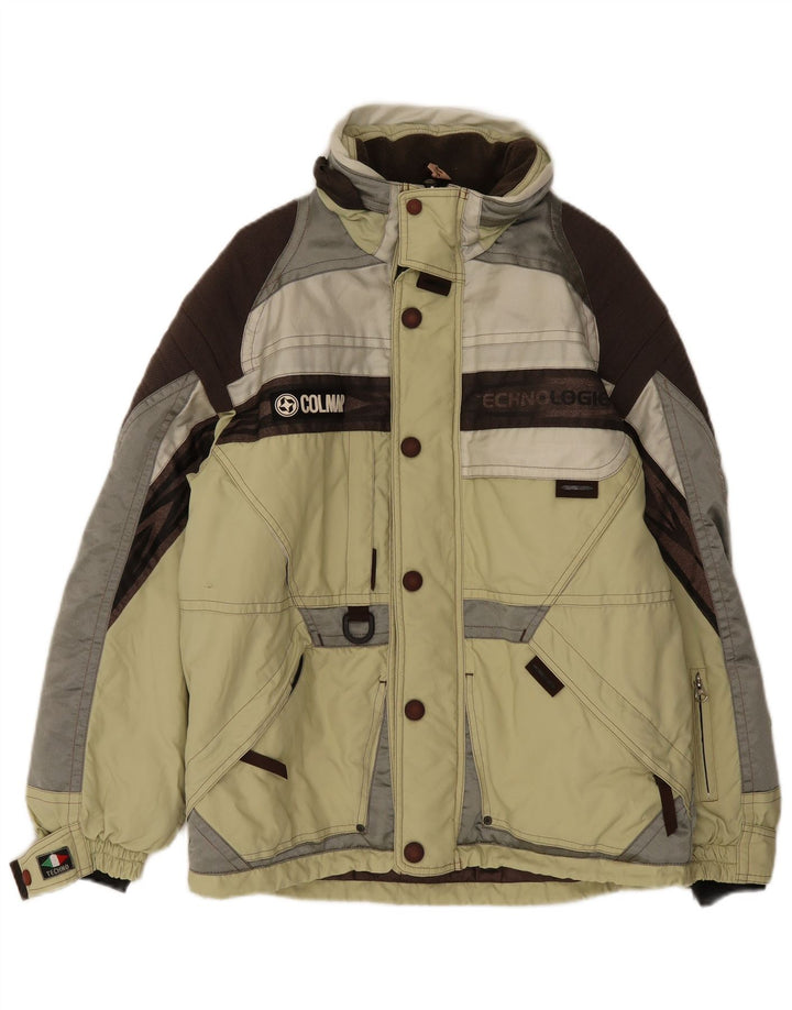 Colmar Ανδρικό τζάκετ σκι με κουκούλα γραφικών US 42 Large Green Colourblock