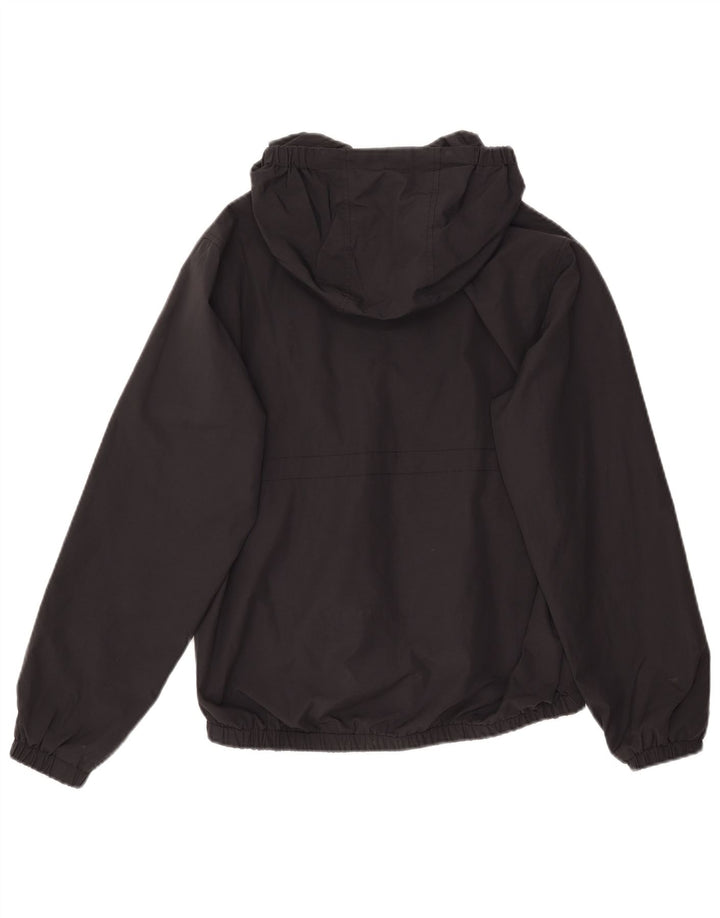 LYLE & SCOTT Boys Hooded Bomber Jacket 14-15 Years Black Cotton