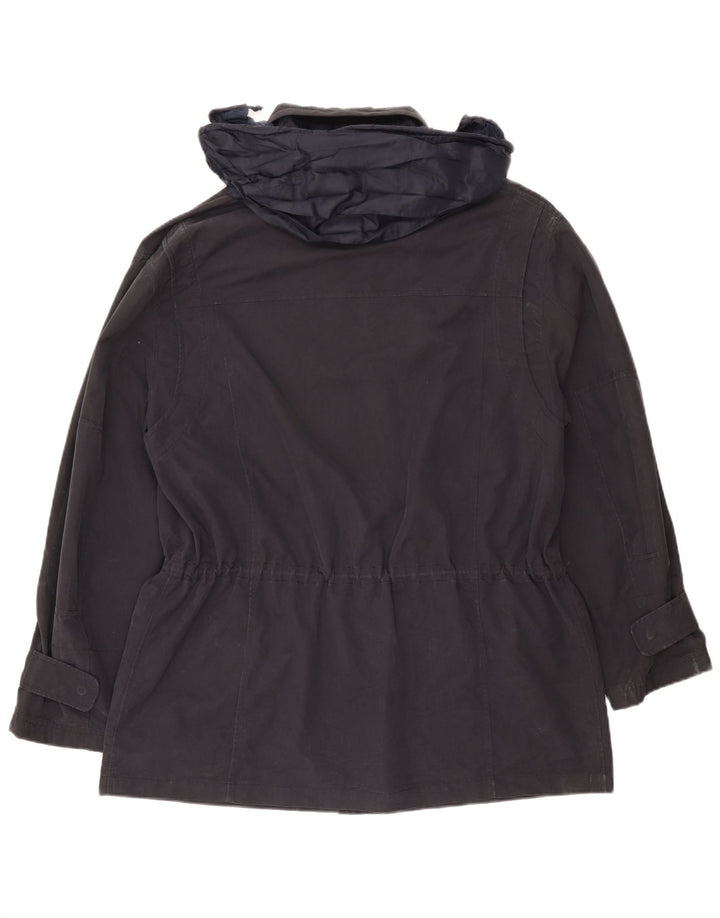 Fay Mens Hooded Utility Jacket UK 42 XL Navy Blue