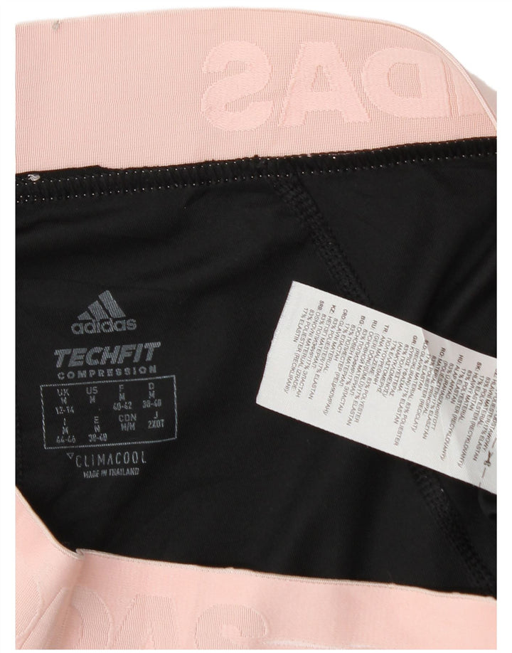 Γυναικεία γραφικά κολάν Adidas UK 12/14 Medium Black Colorblock Polyester